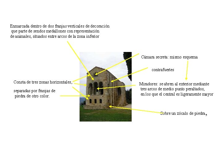 Enmarcada dentro de dos franjas verticales de decoración que parte de sendos medallones con