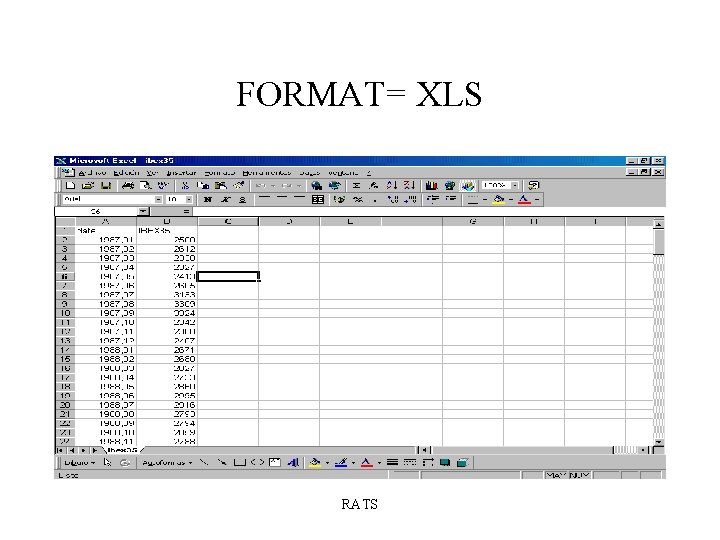 FORMAT= XLS RATS 