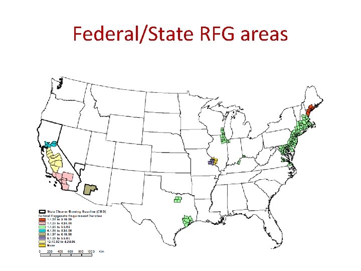 Federal/State RFG areas 