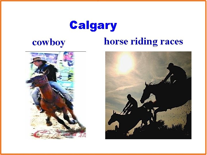 Calgary cowboy horse riding races 