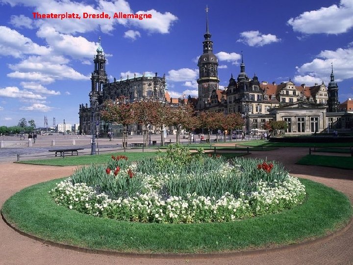 Theaterplatz, Dresde, Allemagne 