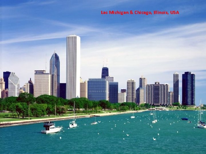 Lac Michigan & Chicago, Illinois, USA 