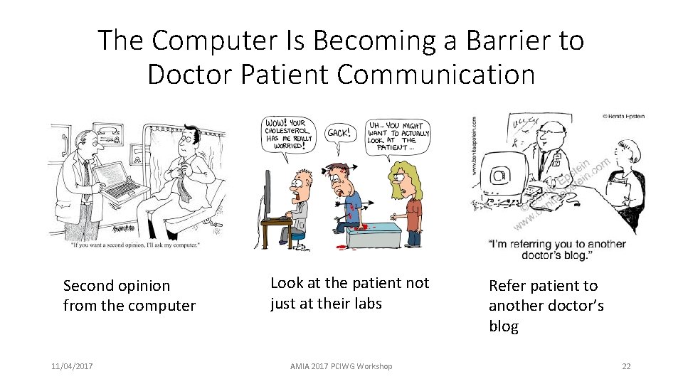 The Computer Is Becoming a Barrier to Doctor Patient Communication Second opinion from the