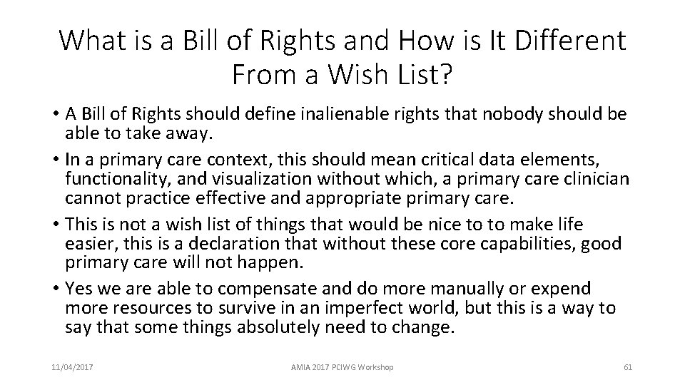 What is a Bill of Rights and How is It Different From a Wish