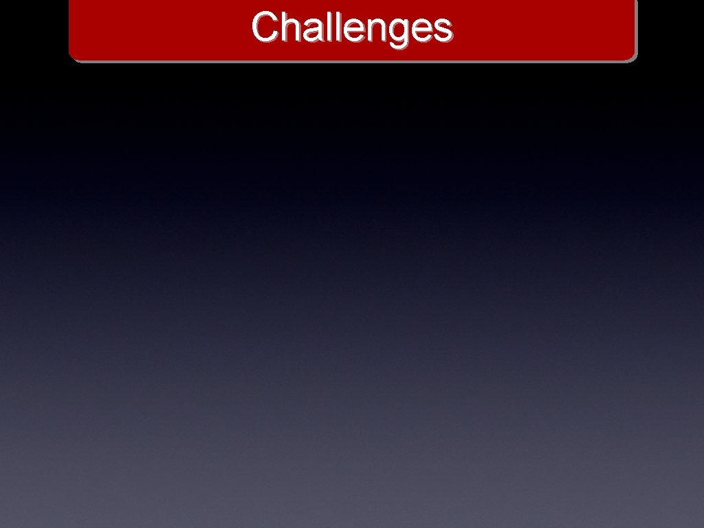 Challenges 