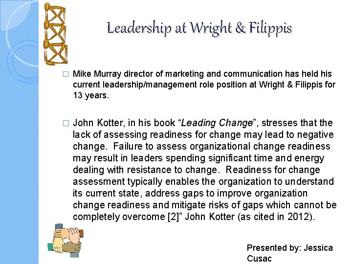 Leadership at Wright & Filippis � Mike Murray director of marketing and communication has