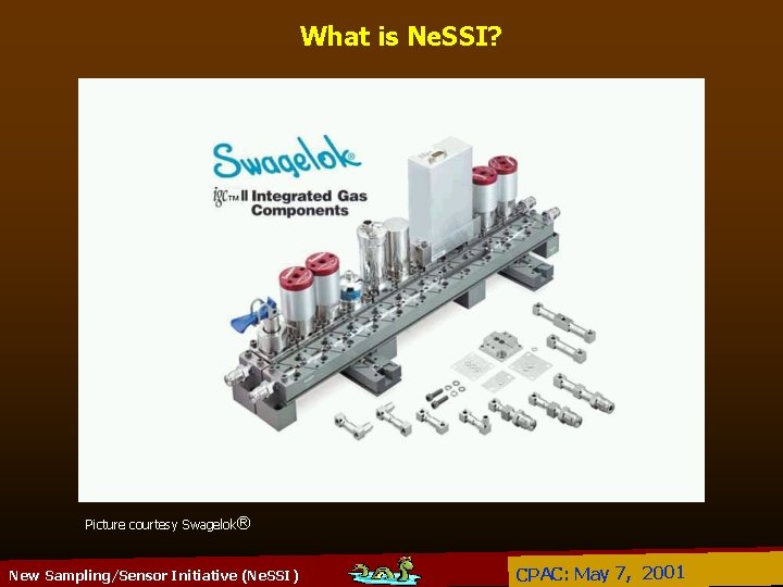 What is Ne. SSI? Picture courtesy Swagelok® New Sampling/Sensor Initiative (Ne. SSI) CPAC: May