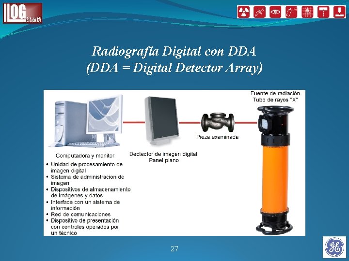 Radiografía Digital con DDA (DDA = Digital Detector Array) 27 Radiografía Digital con DDA (DDA = Digital Detector Array) 27