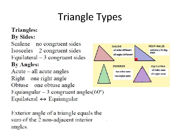 Triangle Types 