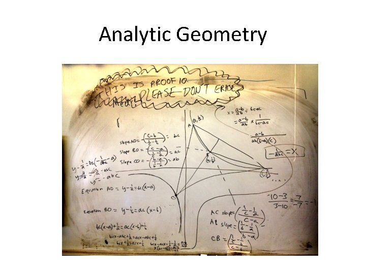 Analytic Geometry 