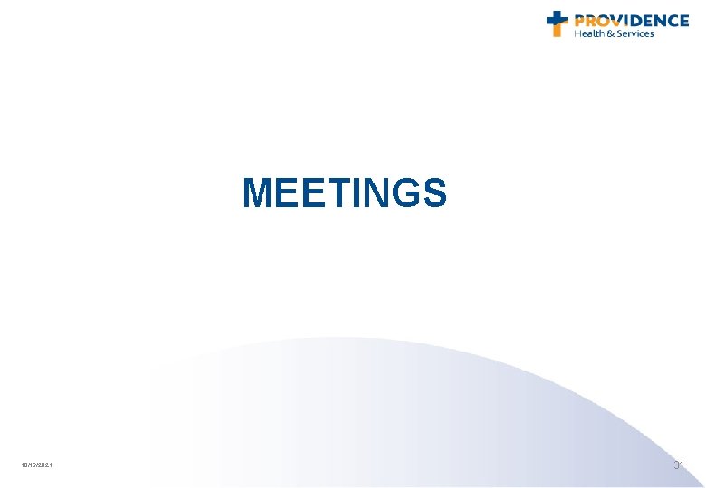 MEETINGS 10/16/2021 31 