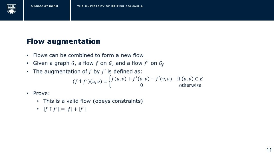 Flow augmentation • 11 