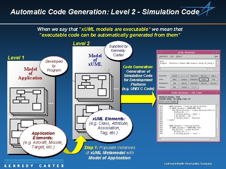 Automatic Code Generation: Level 2 - Simulation Code When we say that “x. UML