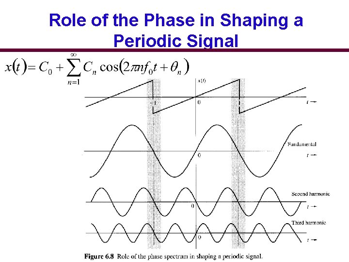 Role of the Phase in Shaping a Periodic Signal 