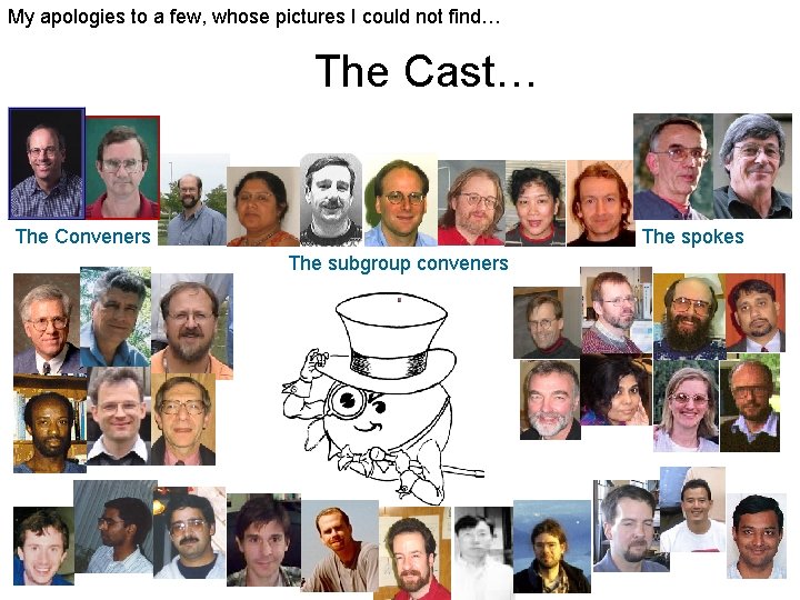 My apologies to a few, whose pictures I could not find… The Cast… The