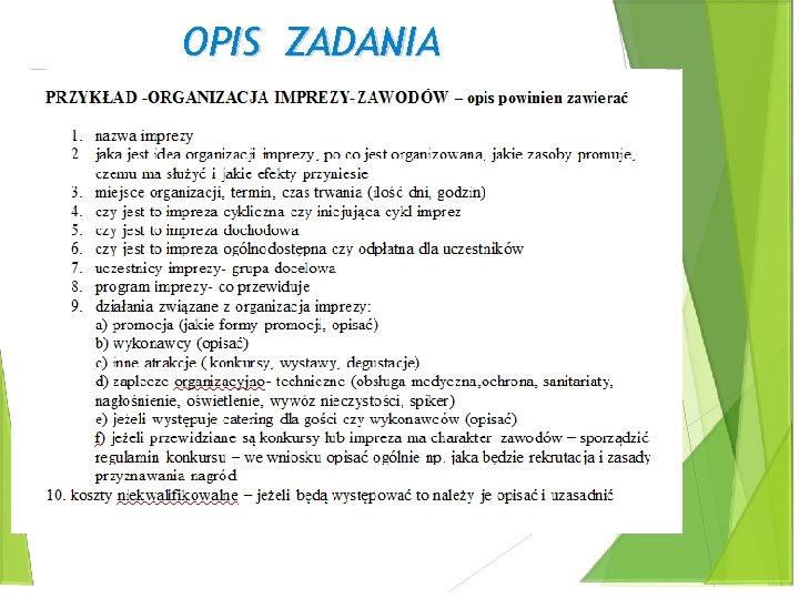 OPIS ZADANIA 