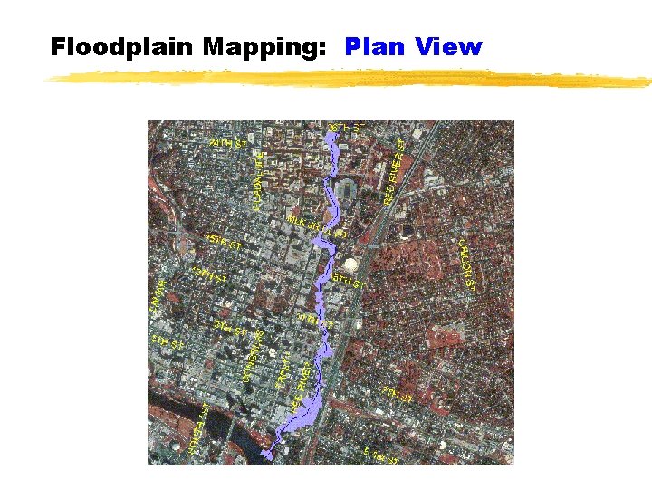 Floodplain Mapping: Plan View 