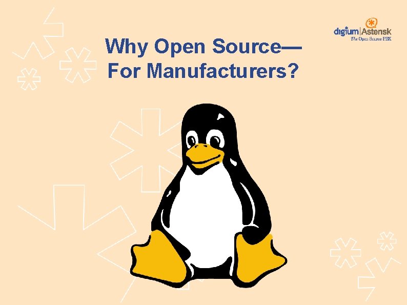 Why Open Source— For Manufacturers? 