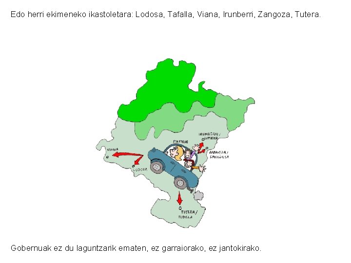 Edo herri ekimeneko ikastoletara: Lodosa, Tafalla, Viana, Irunberri, Zangoza, Tutera. Gobernuak ez du laguntzarik