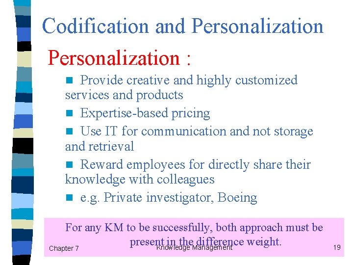 Chapter 7 Align Knowledge Management and Business Strategy