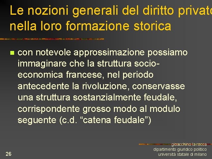 Le nozioni generali del diritto privato nella loro formazione storica n 26 con notevole