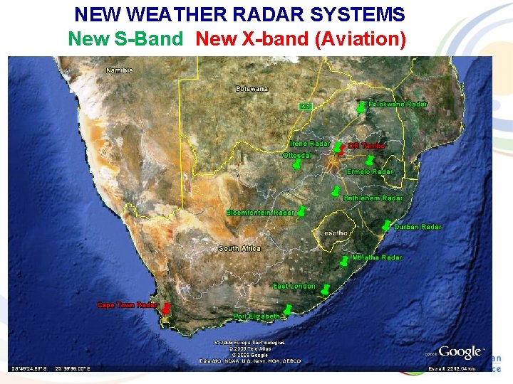NEW WEATHER RADAR SYSTEMS New S-Band New X-band (Aviation) 