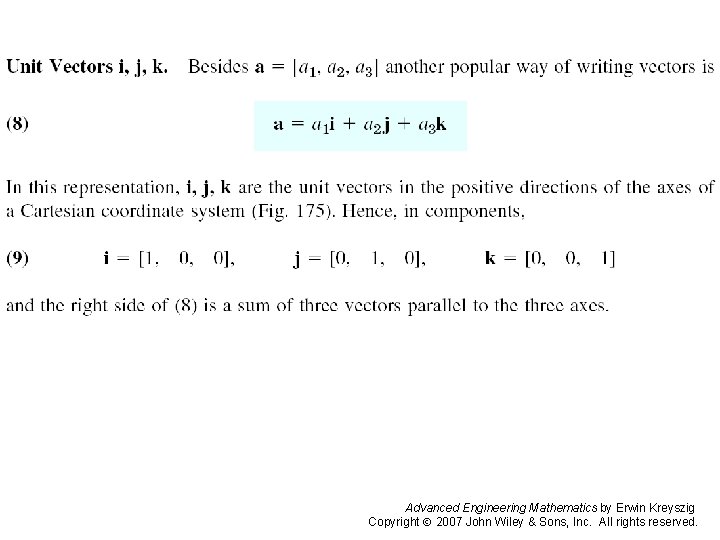 Page 369 Advanced Engineering Mathematics by Erwin Kreyszig Copyright 2007 John Wiley & Sons,