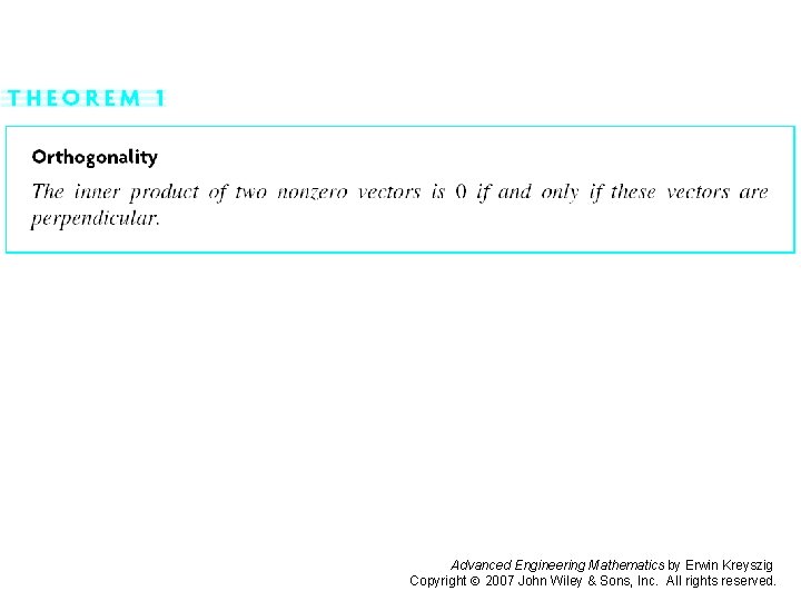 Page 371 (3) Advanced Engineering Mathematics by Erwin Kreyszig Copyright 2007 John Wiley &