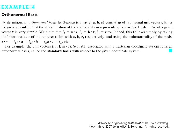 Page 375 Advanced Engineering Mathematics by Erwin Kreyszig Copyright 2007 John Wiley & Sons,
