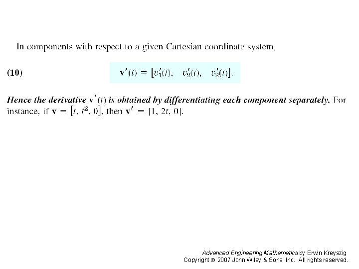 Page 387 C Advanced Engineering Mathematics by Erwin Kreyszig Copyright 2007 John Wiley &