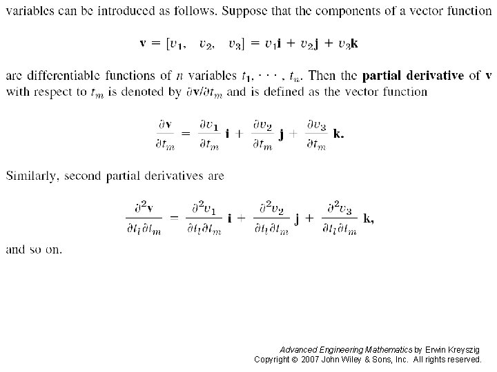 Page 388 (2) Advanced Engineering Mathematics by Erwin Kreyszig Copyright 2007 John Wiley &