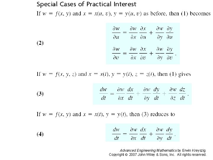 Page 401 (2) Advanced Engineering Mathematics by Erwin Kreyszig Copyright 2007 John Wiley &