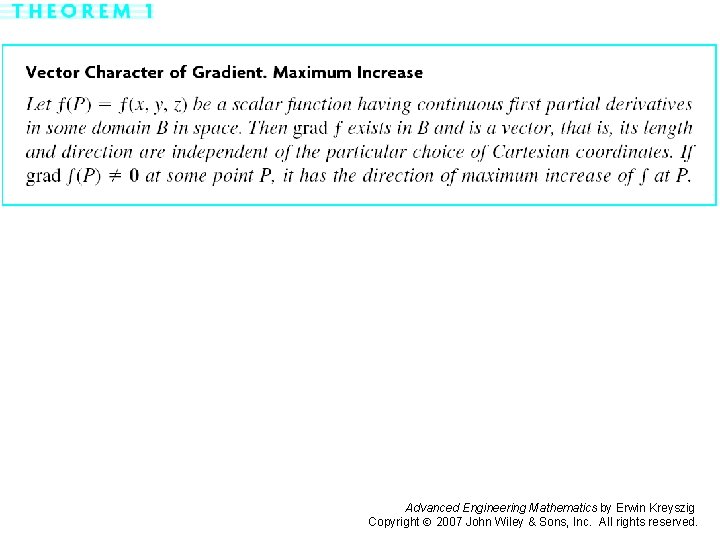 Page 405 Advanced Engineering Mathematics by Erwin Kreyszig Copyright 2007 John Wiley & Sons,