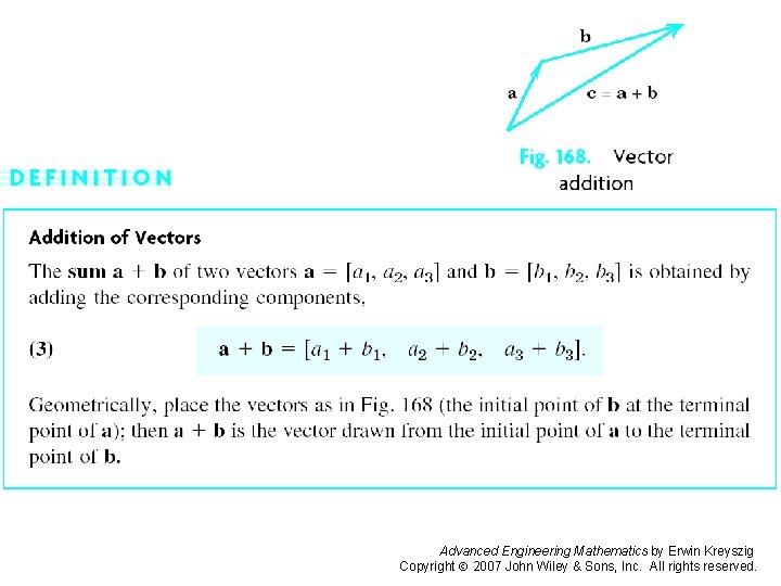 Page 367 (2) Advanced Engineering Mathematics by Erwin Kreyszig Copyright 2007 John Wiley &