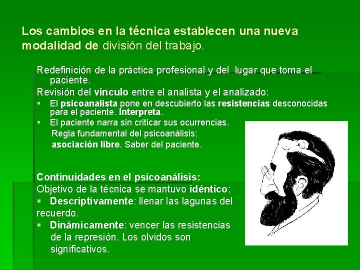 Los cambios en la técnica establecen una nueva modalidad de división del trabajo. Redefinición