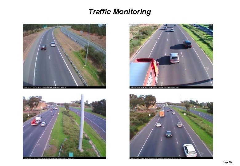 Traffic Monitoring Page 15 