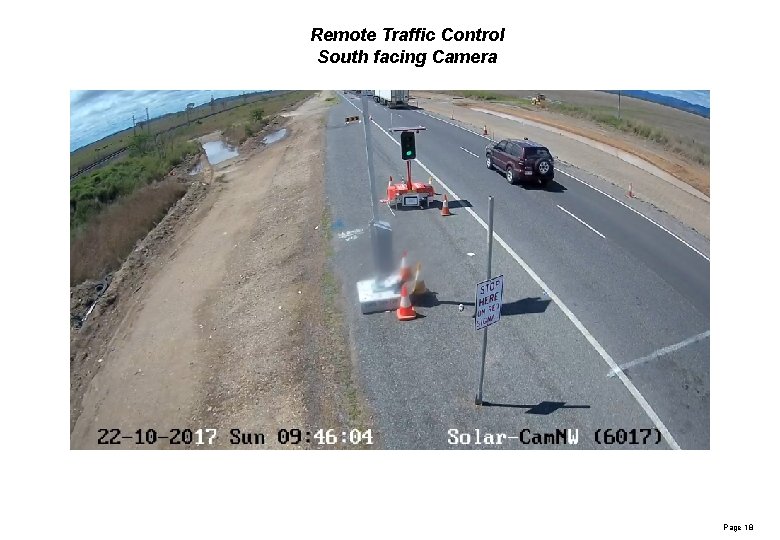 Remote Traffic Control South facing Camera Page 18 