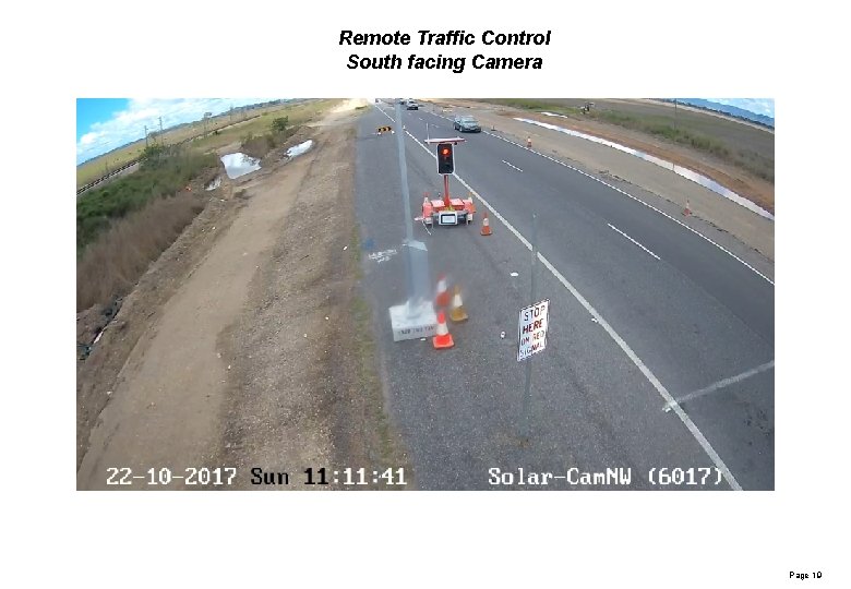 Remote Traffic Control South facing Camera Page 19 
