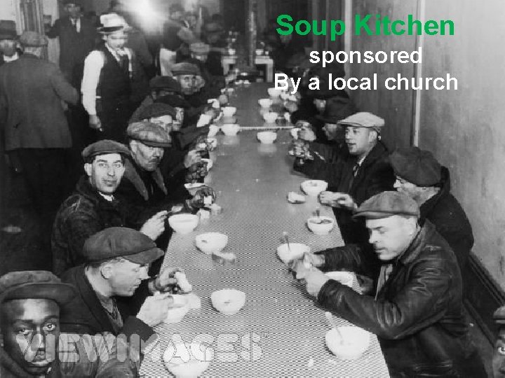 Soup Kitchen sponsored By a local church 