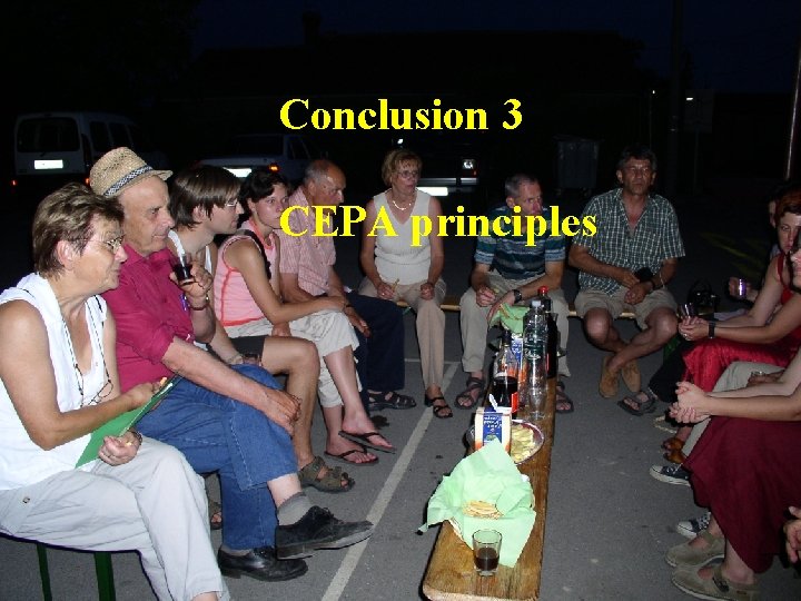 Conclusion 3 CEPA principles 
