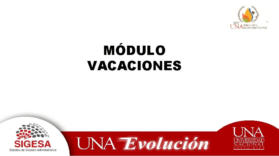 MÓDULO VACACIONES 