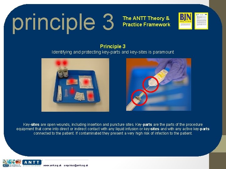 principle 3 The ANTT Theory & Practice Framework Principle 3 Identifying and protecting key-parts