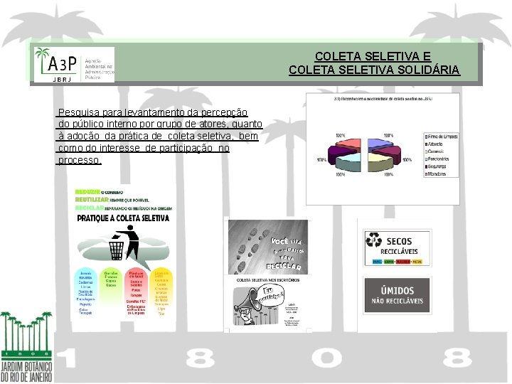 COLETA SELETIVA E COLETA SELETIVA SOLIDÁRIA Pesquisa para levantamento da percepção do público interno