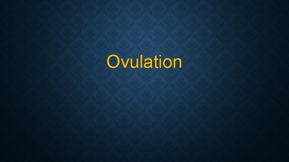 Ovulation 