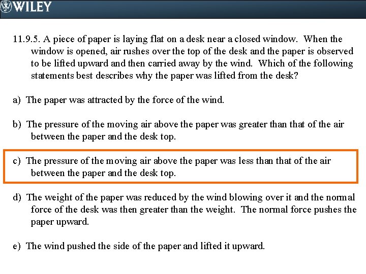 11. 9. 5. A piece of paper is laying flat on a desk near