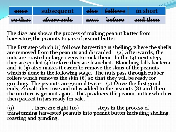 once so that subsequent afterwards also next follows before in short and then The once so that subsequent afterwards also next follows before in short and then The
