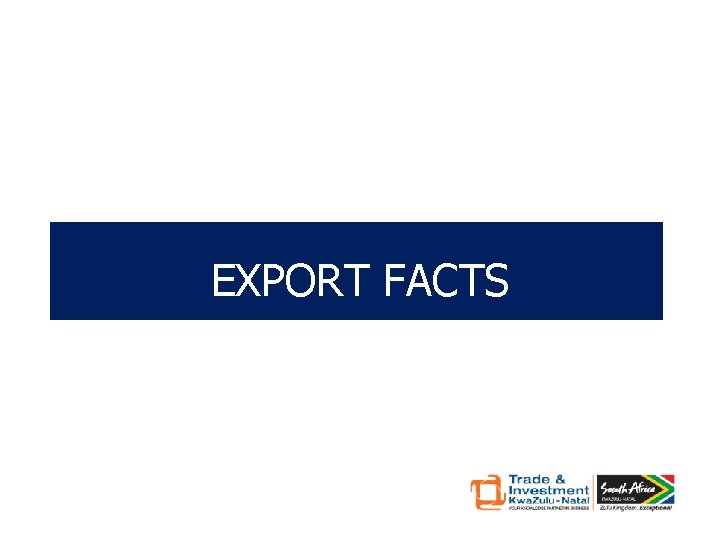 EXPORT FACTS 
