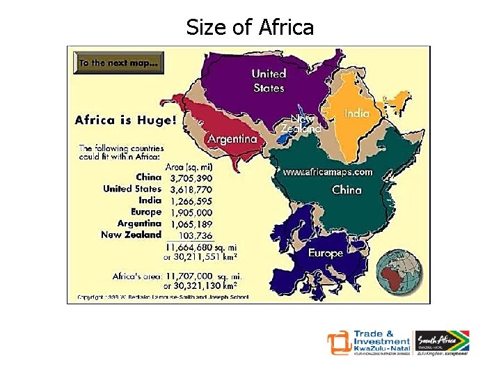 Size of Africa 