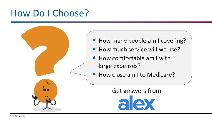 How Do I Choose? • • How many people I covering? • How manyam