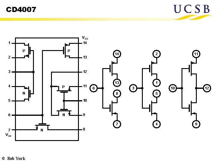 CD 4007 VDD 1 14 P P 2 13 3 12 4 P 11